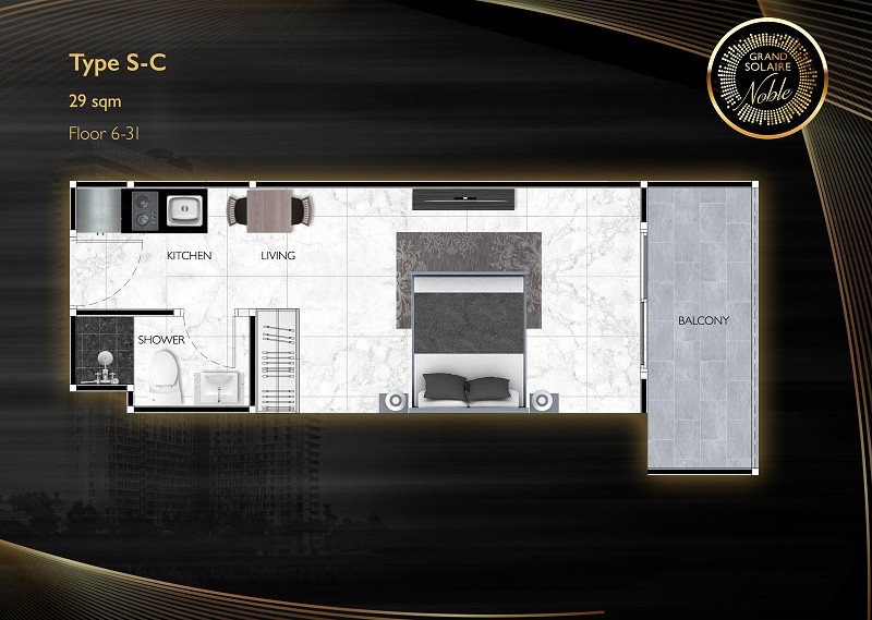 Grand Solaire Noble — apartment layout