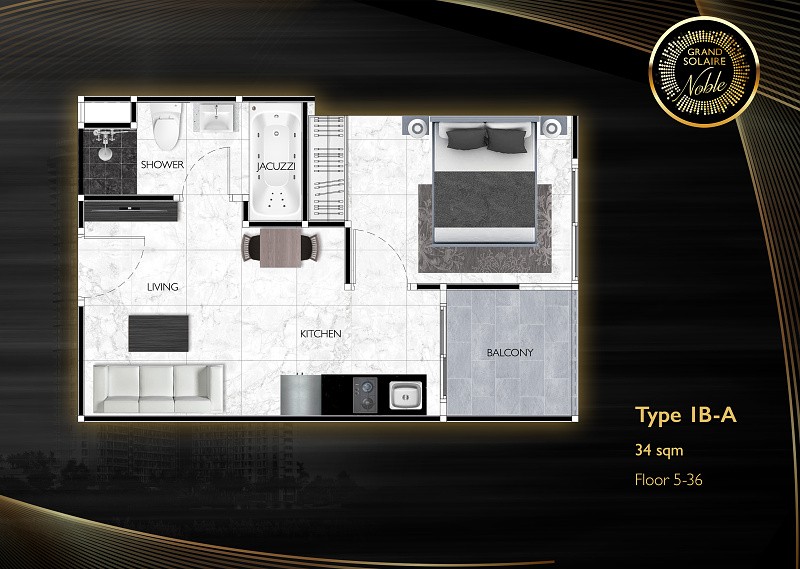 Grand Solaire Noble — apartment layout