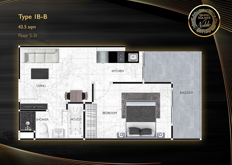 Grand Solaire Noble — apartment layout