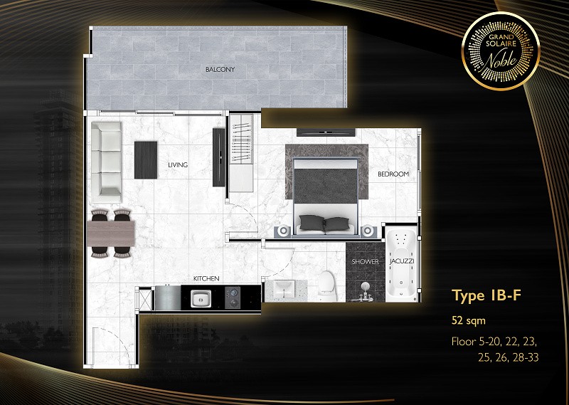 Grand Solaire Noble — apartment layout
