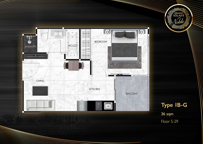 Grand Solaire Noble — apartment layout