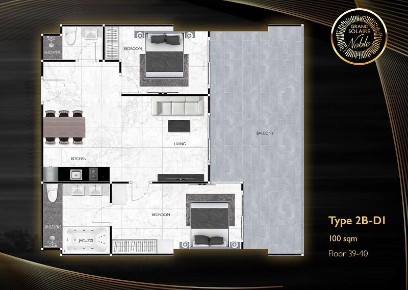 Grand Solaire Noble — apartment layout