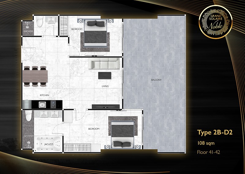 Grand Solaire Noble — apartment layout