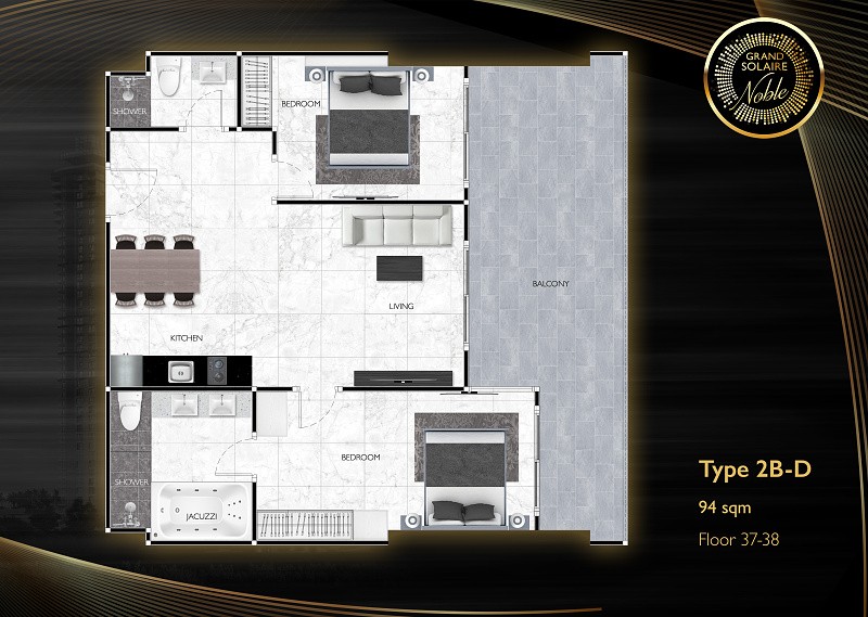 Grand Solaire Noble — apartment layout
