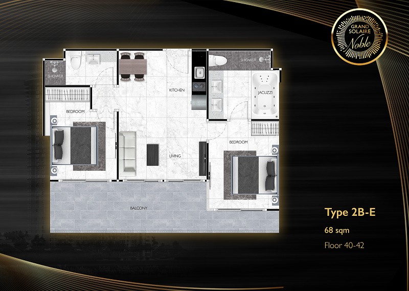 Grand Solaire Noble — apartment layout