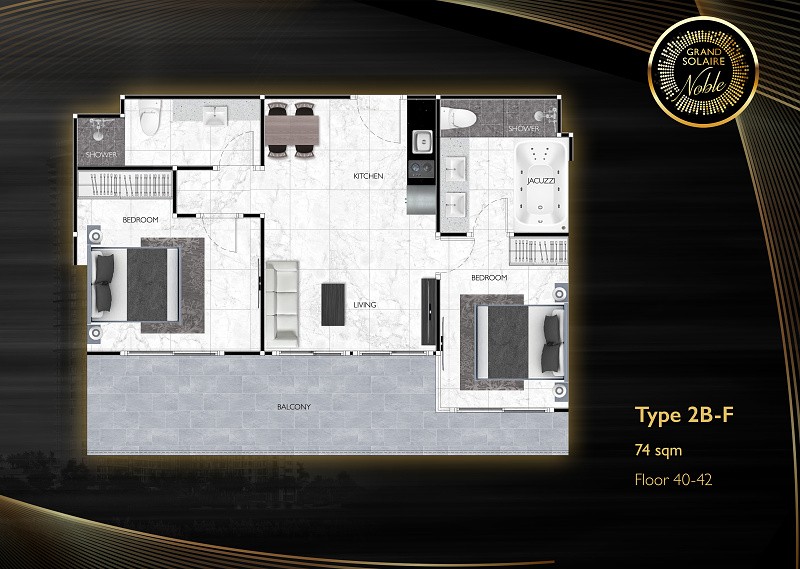 Grand Solaire Noble — apartment layout