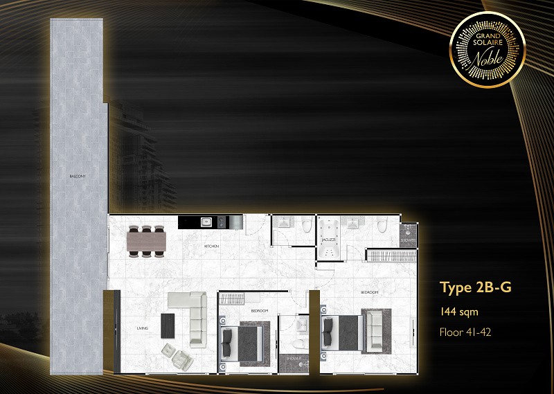 Grand Solaire Noble — apartment layout