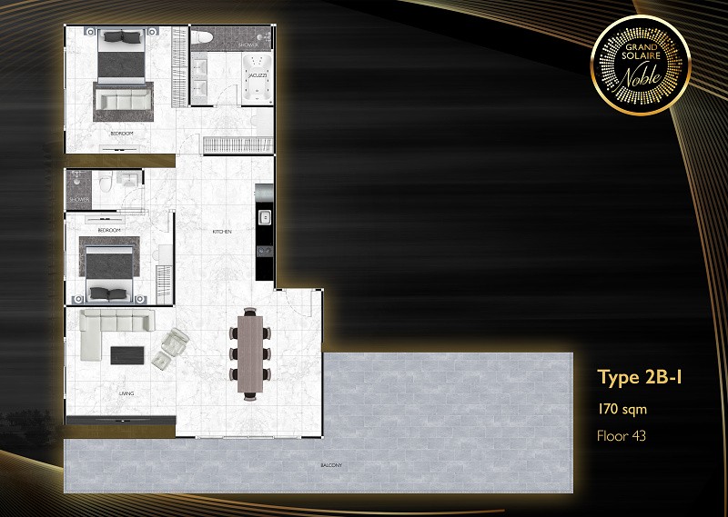 Grand Solaire Noble — apartment layout