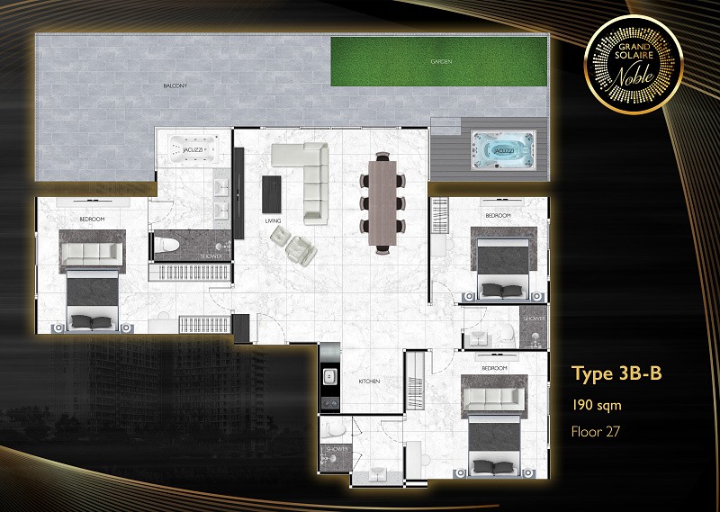 Grand Solaire Noble — apartment layout