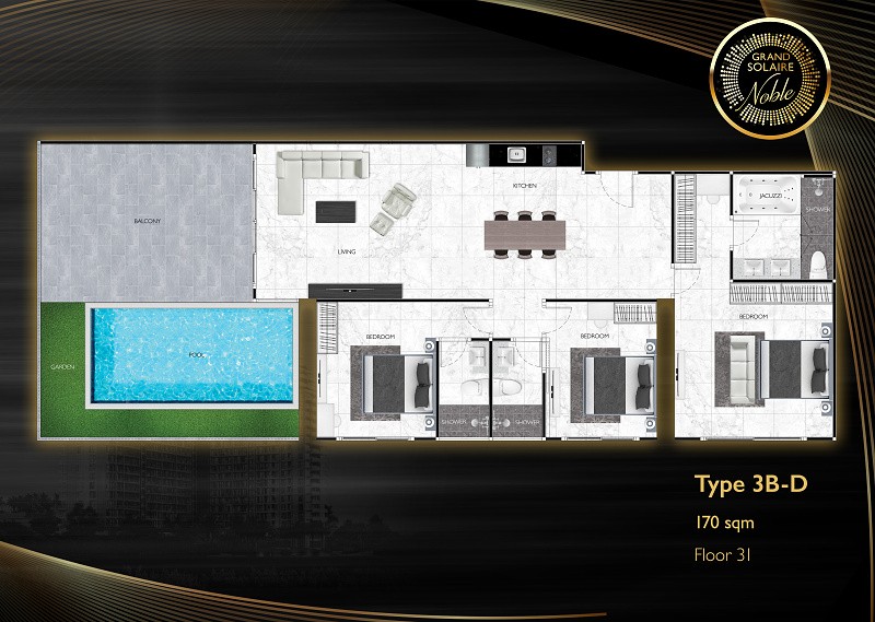 Grand Solaire Noble — apartment layout