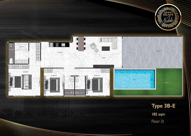 Grand Solaire Noble — apartment layout