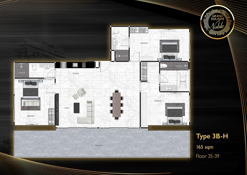 Grand Solaire Noble — apartment layout