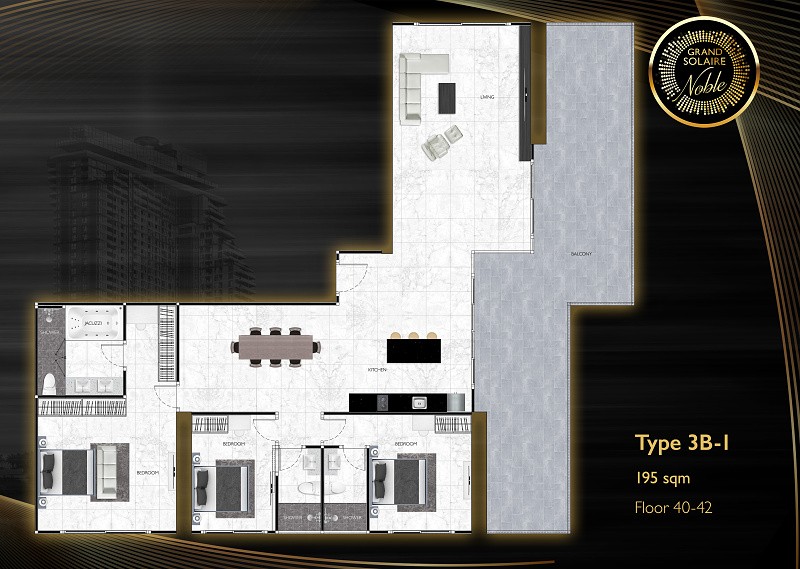 Grand Solaire Noble — apartment layout