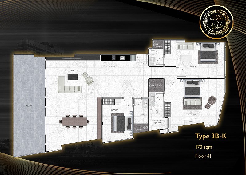 Grand Solaire Noble — apartment layout
