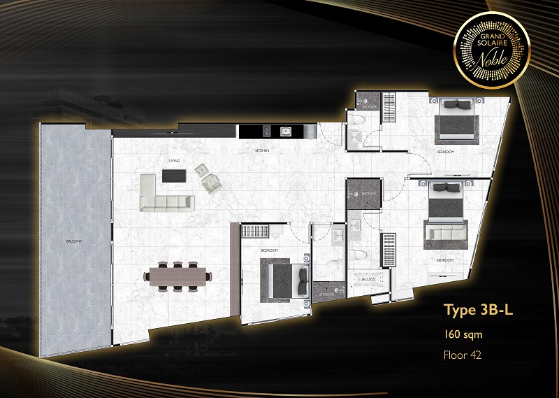 Grand Solaire Noble — apartment layout