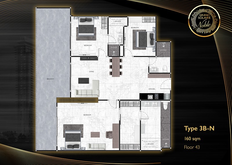 Grand Solaire Noble — apartment layout