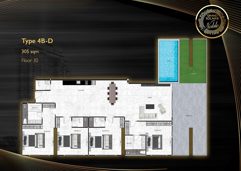 Grand Solaire Noble — apartment layout