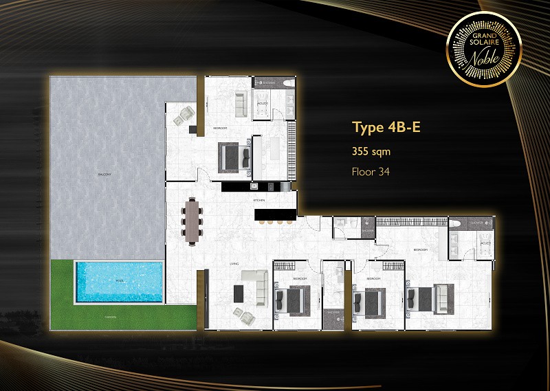 Grand Solaire Noble — apartment layout