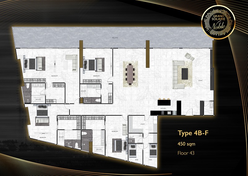 Grand Solaire Noble — apartment layout