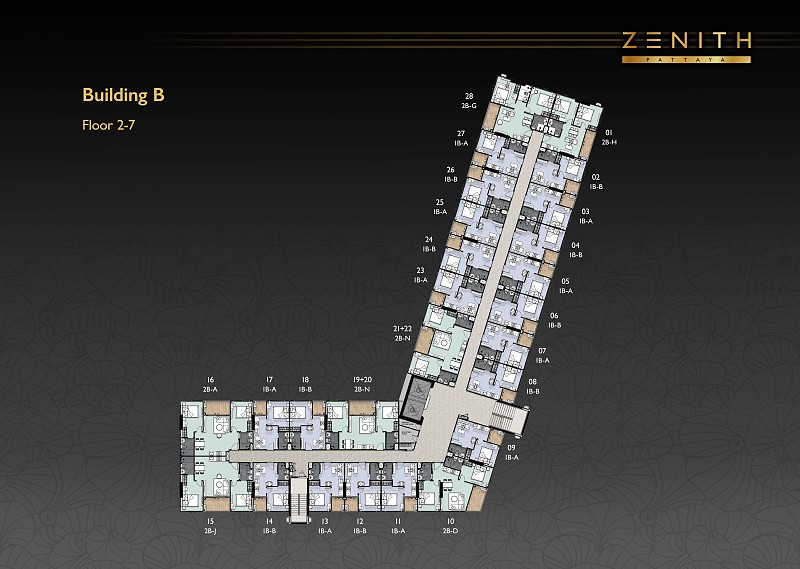 ZENITH Pattaya — floor plan