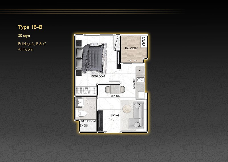 ZENITH Pattaya — apartment layout