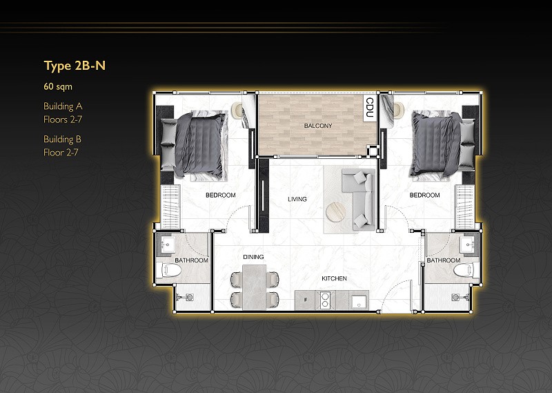 ZENITH Pattaya — apartment layout