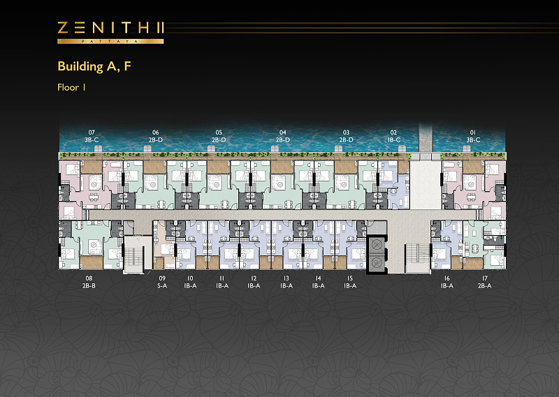 ZENITH II Pattaya — floor plan