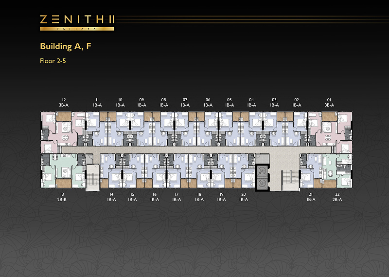 ZENITH II Pattaya — floor plan