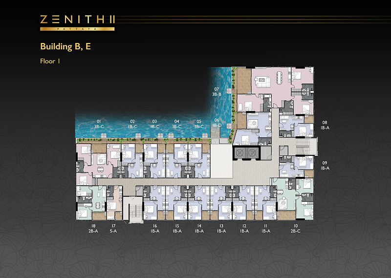 ZENITH II Pattaya — floor plan