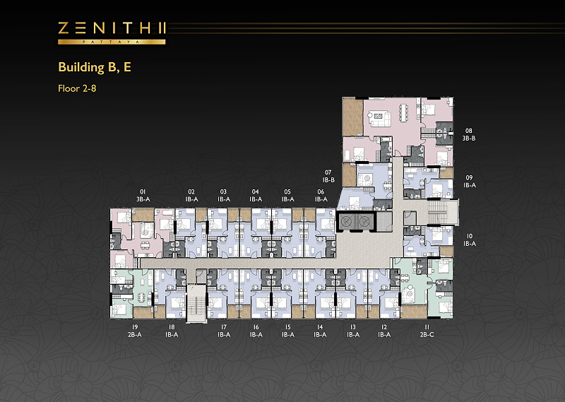 ZENITH II Pattaya — floor plan