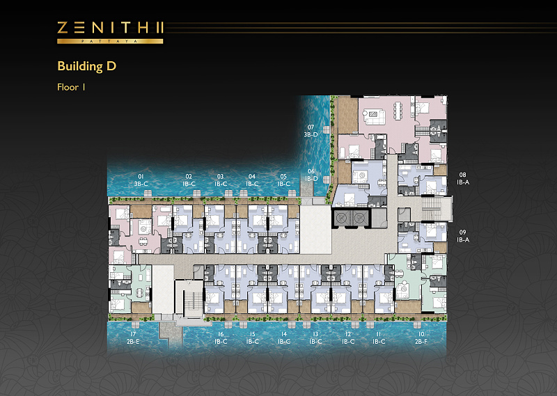 ZENITH II Pattaya — floor plan
