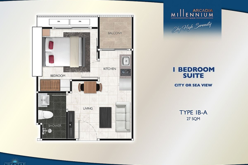 1 Bedroom Condo - ฿ 20,000 p/m