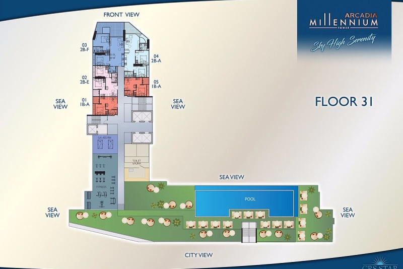 2 Bedroom Condo - ฿ 30.000 p/m