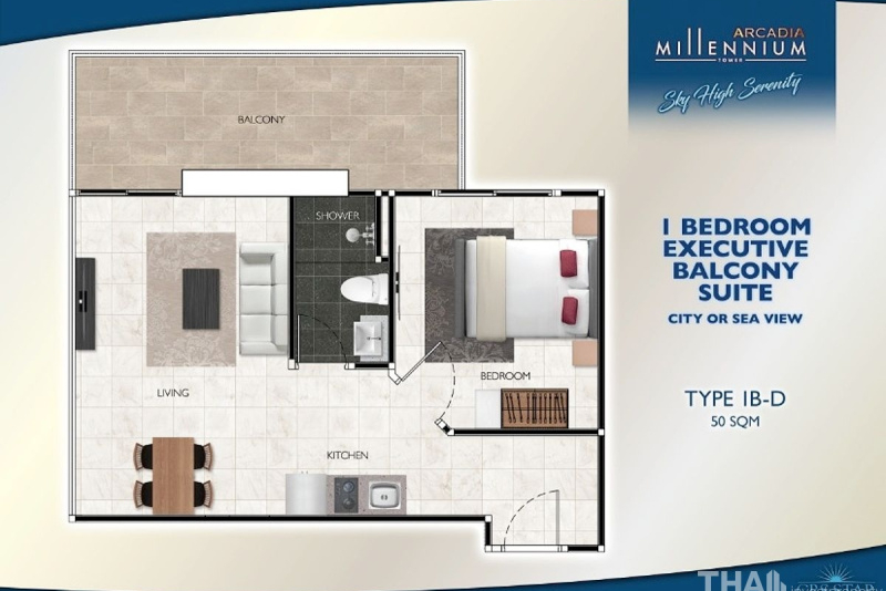 1 Bedroom Condo - ฿ 30.000 p/m