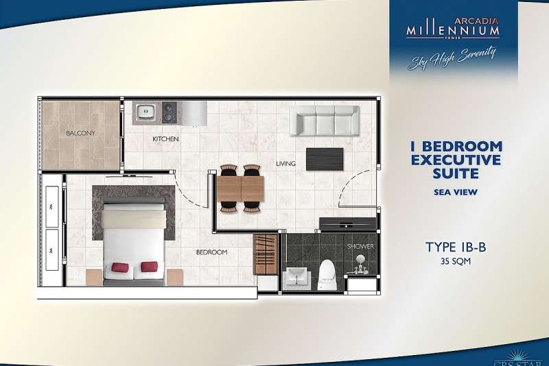 1 Bedroom Condo - ฿ 27,000 p/m