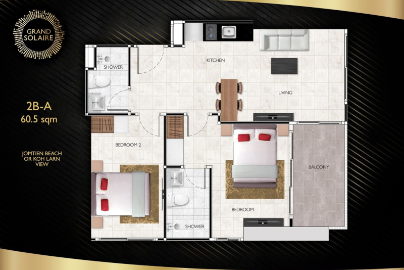 Corner 2 Bedroom Condo - ฿ 10,200,000