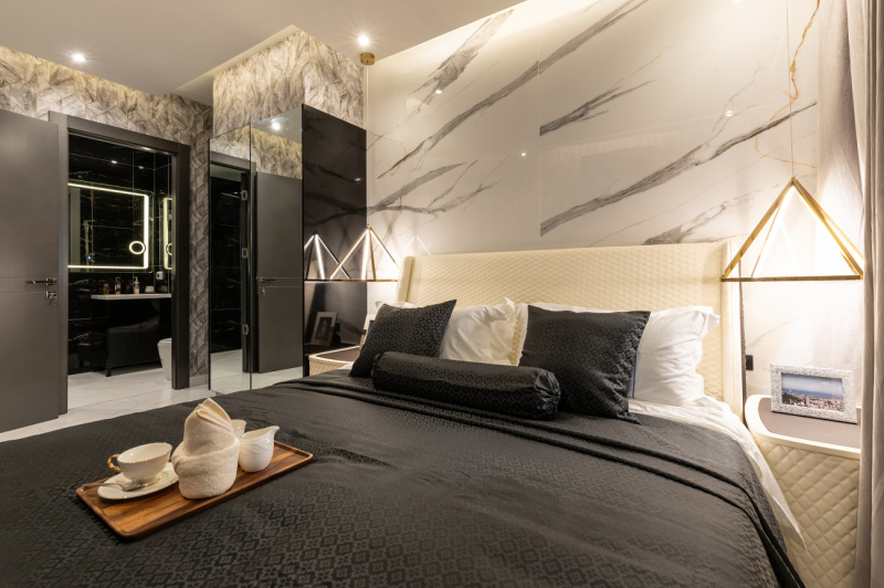 Corner 1 Bedroom Condo - ฿ 7,400,000 - Illustrative photo from the Grand Solaire showroom