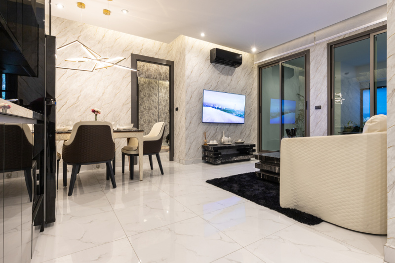 Corner 2 Bedroom Condo - ฿ 9,500,000 - Illustrative photo from the Grand Solaire showroom