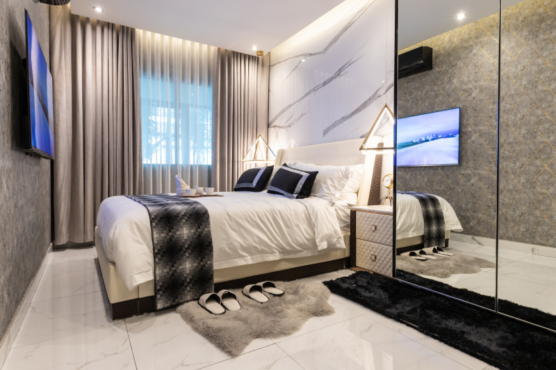 Corner 2 Bedroom Condo - ฿ 7,900,000 - Illustrative photo from the Grand Solaire showroom